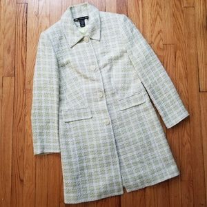 Donna Gray Plaid Jacket Spring Green Multi 6